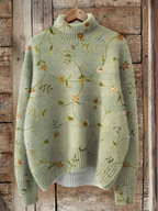 Natalia™ | Vintage Crochet Turtleneck