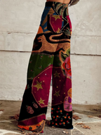 Olivia™ | Vintage Colourful Printed Wide Leg Pants