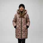 Claire | Quilted Hooded Long Coat