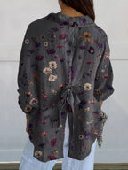 Nerys | Elegant Flower Print Pocket Skirt