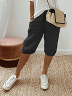 LUI™ | LIGHT COTTON-LINEN SHORTS
