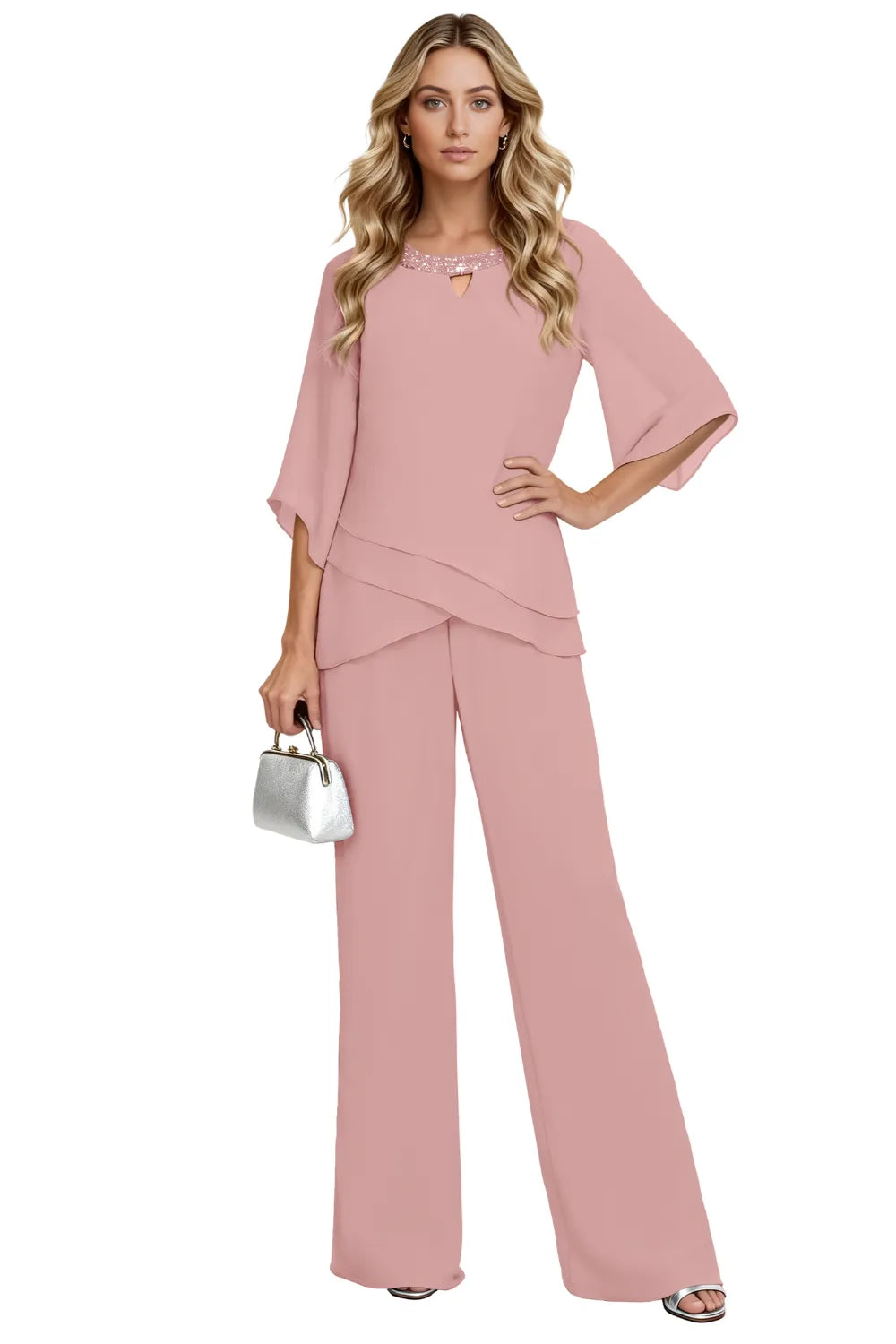 Sophisticated Loose-Fit Formal Pant Set