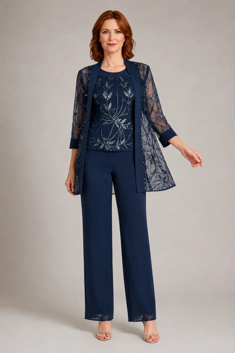 Formal Chiffon Pant Suit for Mother of the Bride