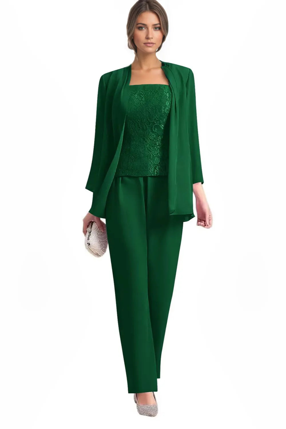 Elegant 3-Piece Formal Pant Suit