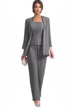 Elegant 3-Piece Formal Pant Suit